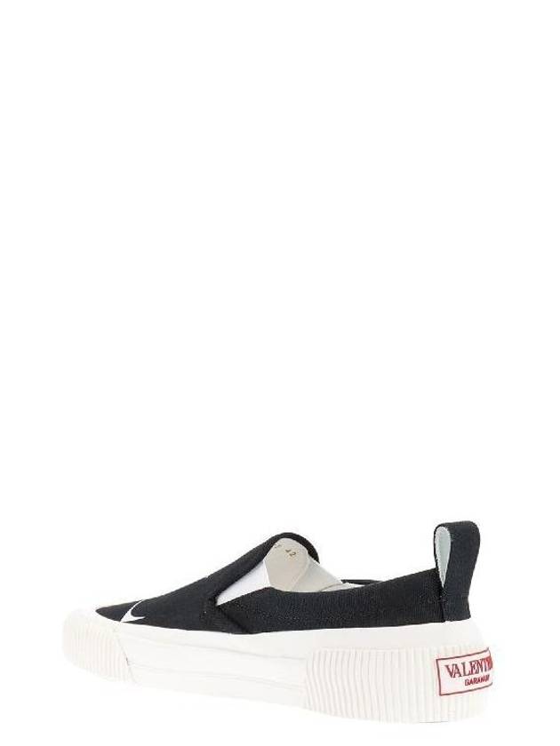 VLTN Canvas Slip-On Black - VALENTINO - BALAAN 4