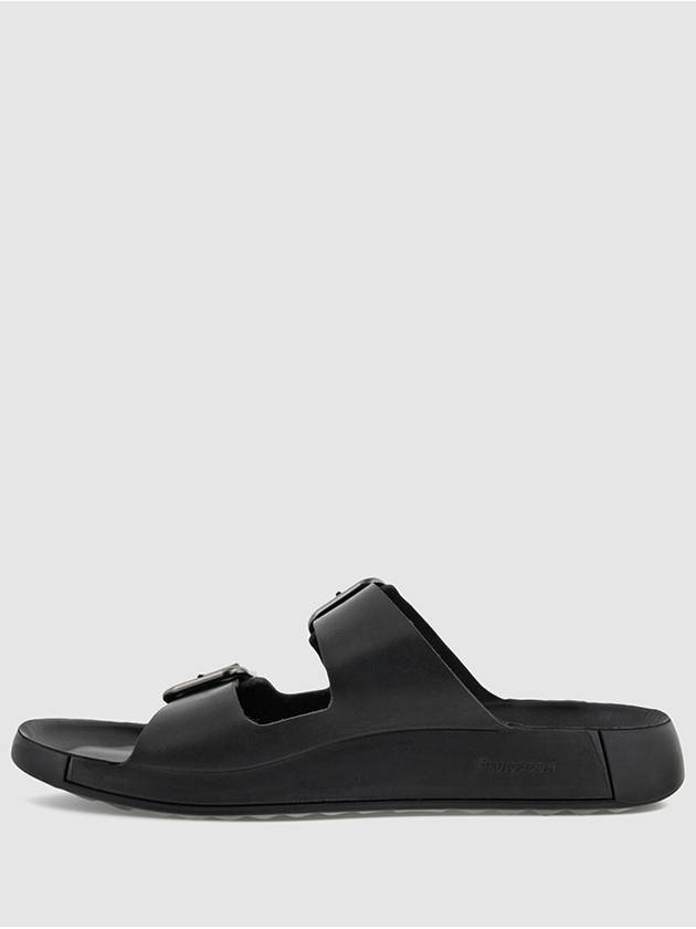 Cozmo Leather Slippers Black - ECCO - BALAAN 4