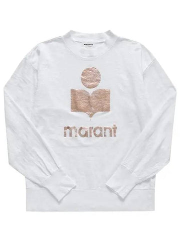 Long Sleeve TS0005FA A1N10E WHRG Clawia Linen Women's Long Sleeve Tee - ISABEL MARANT - BALAAN 1