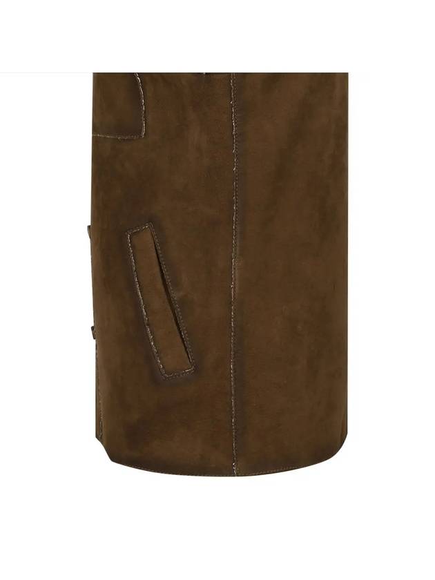 Italian pocket point brown goat leather jacket ALJP124 - IKALOOOK - BALAAN 9