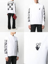 Men's Print Logo Sweatshirt OMBA025S21FLE004 - OFF WHITE - BALAAN 3