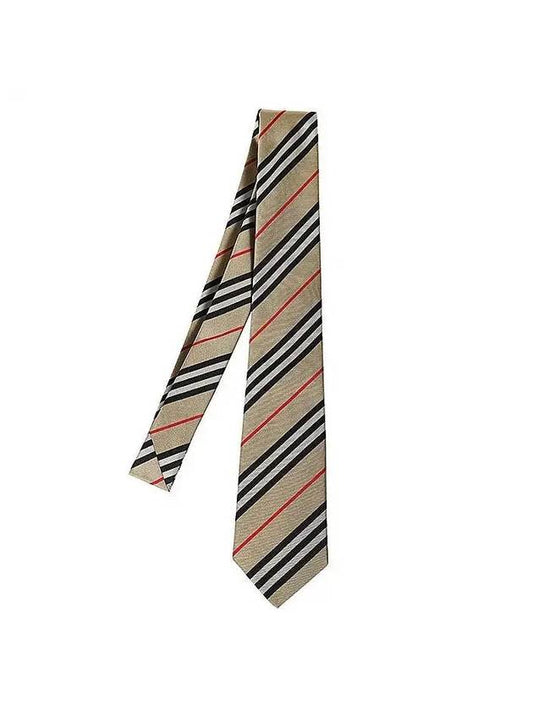 Classic Cut Icon Stripe Silk Tie Archives Beige - BURBERRY - BALAAN 1