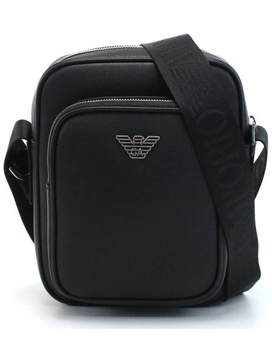 logo embellished leather messenger bag Y4M387Y138E - EMPORIO ARMANI - BALAAN 2