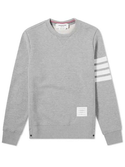 4 Bar Loopback Jersey Sweatshirt Light Grey - THOM BROWNE - BALAAN 2