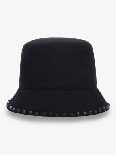 Rockstud Bucket Hat Black 5Y2HGA11LHJ0NO - VALENTINO - BALAAN 2