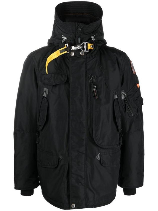 Right Hand RIGHT HAND Down Hooded Parka Black - PARAJUMPERS - BALAAN.