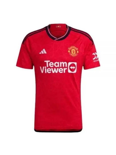 Men's Manchester United 23 24 Home Jersey Short Sleeve T-Shirt Red - ADIDAS - BALAAN 2