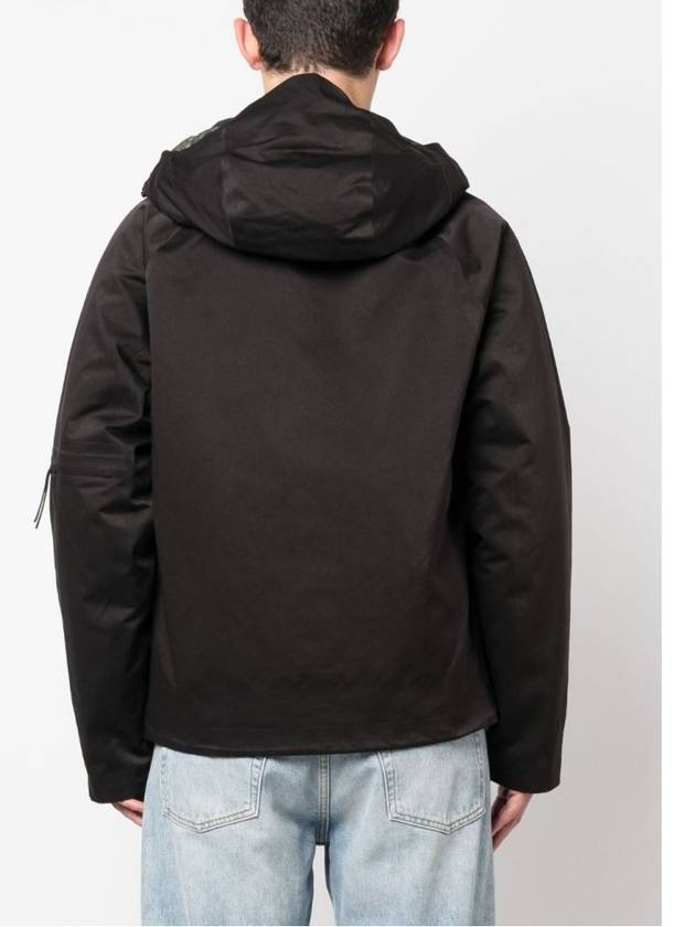 Layered Zip Up Hoodie Black - CP COMPANY - BALAAN 4