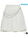 Chain Pleated Uncut Skirt Culotte SO1LCR001 - SPARKS - BALAAN 2