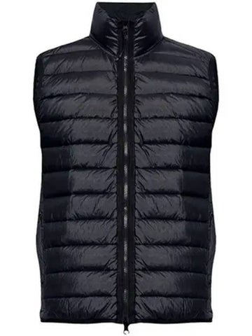 Wapen Patch Room Woven Nylon Down Padding Vest Black Men s Jacket 271712 - STONE ISLAND - BALAAN 1