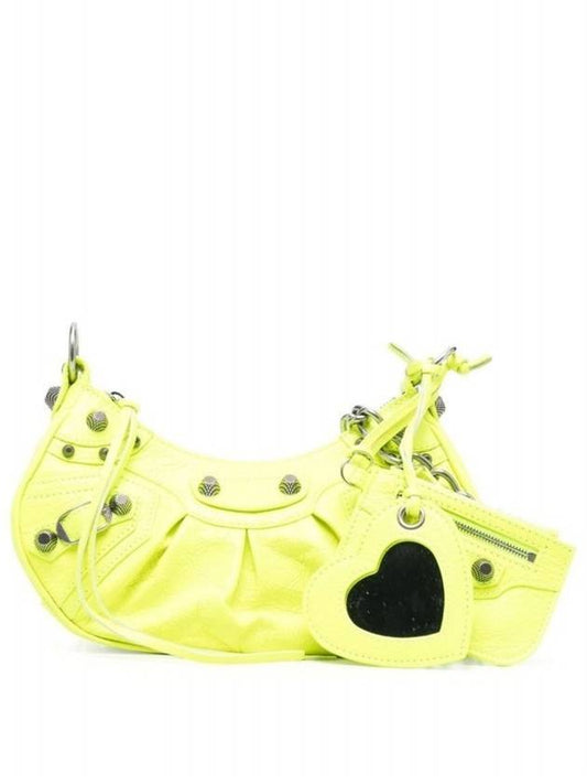 Women's Le Cagole XS Chain Shoulder Bag Neon - BALENCIAGA - BALAAN 2