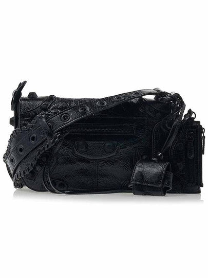 Le Cagole XS Lambskin Flap Cross Bag Black - BALENCIAGA - BALAAN 2