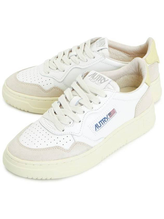 Medalist Women's Low Top Sneakers Yellow White - AUTRY - BALAAN 2