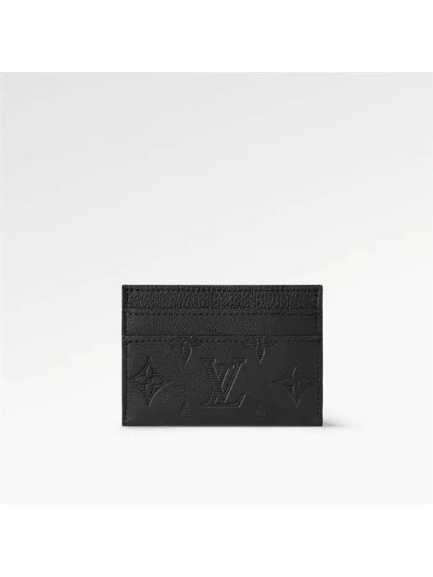 Monogram Double Card Wallet Black - LOUIS VUITTON - BALAAN 7