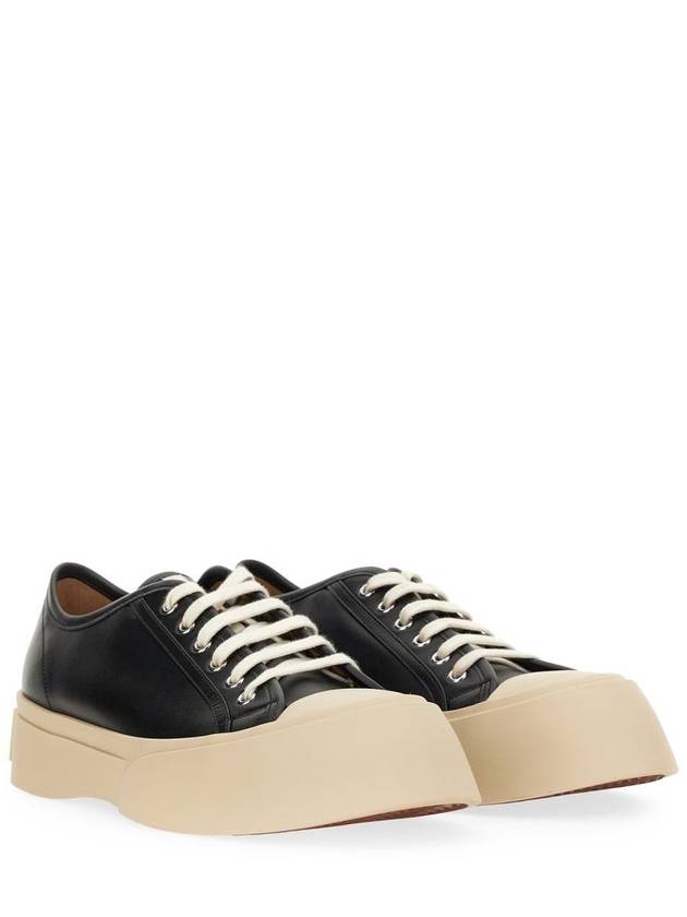 Pablo Platform Nappa Leather Low Top Sneakers Black - MARNI - BALAAN 4