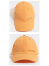 Acne C40145 CKP Lettering Logo Embroidered Cotton Baseball Cap Melon Orange Hat TR - ACNE STUDIOS - BALAAN 4