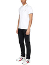 Logo Patch Short Sleeve Polo Optical White - MONCLER - BALAAN 6