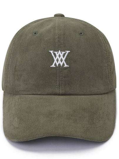 Official Small logo corduroy ball cap KH - ANEWGOLF - BALAAN 2