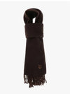 Bold Fox Head Double Face Scarf Firewood - MAISON KITSUNE - BALAAN 4