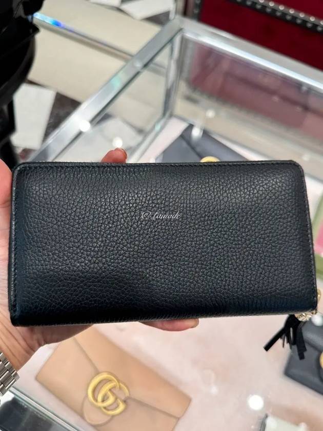 Soho Zipper Tassel Long Wallet Black - GUCCI - BALAAN 3