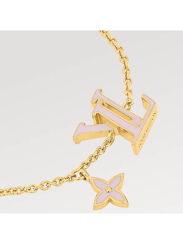 LV Iconic Enamel Bracelet Light Pink Gold - LOUIS VUITTON - BALAAN 3