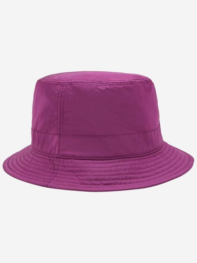 Logo Patch Nylon Metal Bucket Hat Magenta - STONE ISLAND - BALAAN 3