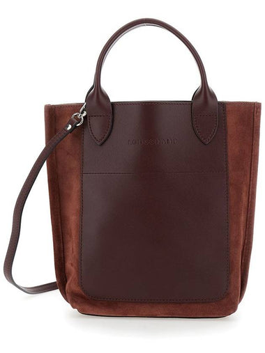 'Cabas' Bordeaux Handbag With Logo Lettering On The Front In Leather Woman - LONGCHAMP - BALAAN 1