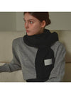 Wool Knit Muffler Black - WHITE PROJECT - BALAAN 2