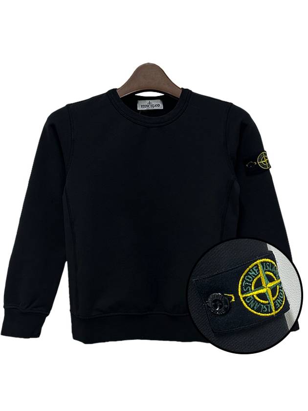 Wappen Patch Cotton Sweatshirt Black - STONE ISLAND - BALAAN 2