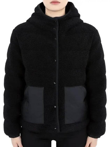 Kids AUDRIEU down padded jacket black 1A00038 5977H 999 12 14A adult wearable - MONCLER - BALAAN 1