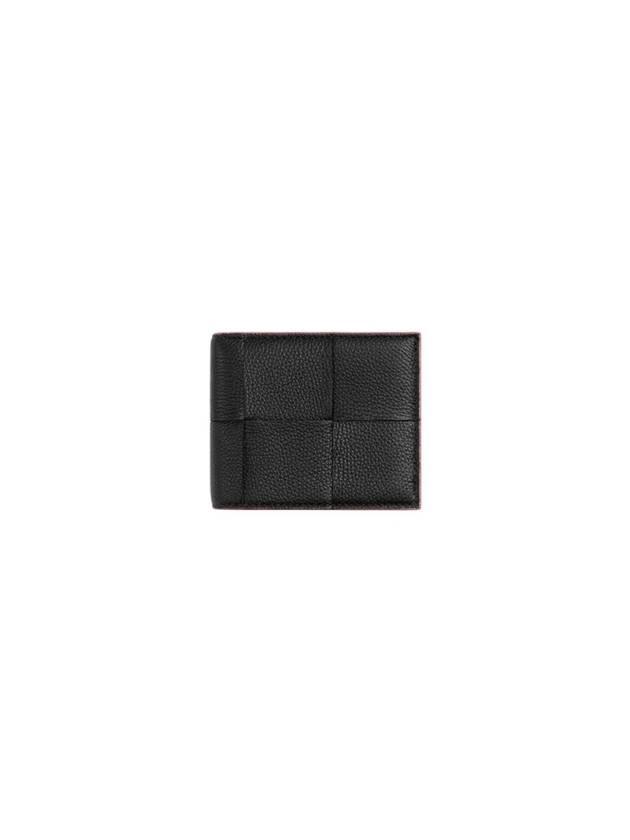 Cassette Bifold Half Wallet Red Black - BOTTEGA VENETA - BALAAN 1