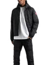 Lodge Down Hooded Padding Jacket Black - CANADA GOOSE - BALAAN 5