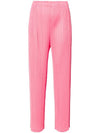 MC February Pleated Straight Pants Pink - ISSEY MIYAKE - BALAAN 2