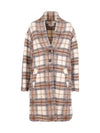 12Th Anniversary Gabriel Check Wool Single Coat Beige - ISABEL MARANT - BALAAN 3