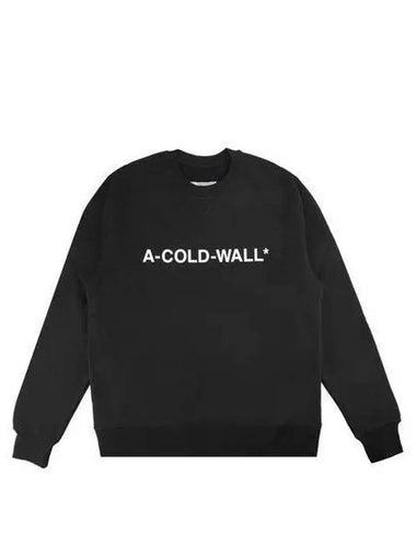 ACWMW082 BLACK Essential Logo Sweatshirt 1121216 - A-COLD-WALL - BALAAN 1