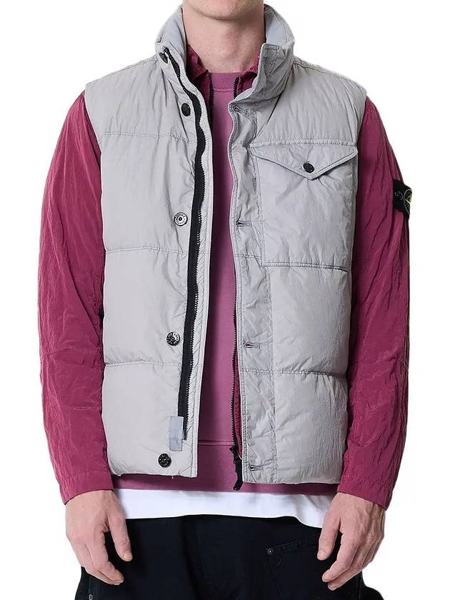 Crinkle Reps R-NY Down Vest Grey - STONE ISLAND - BALAAN 2