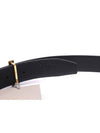 T Logo Reversible Leather Belt Black Brown - TOM FORD - BALAAN 7