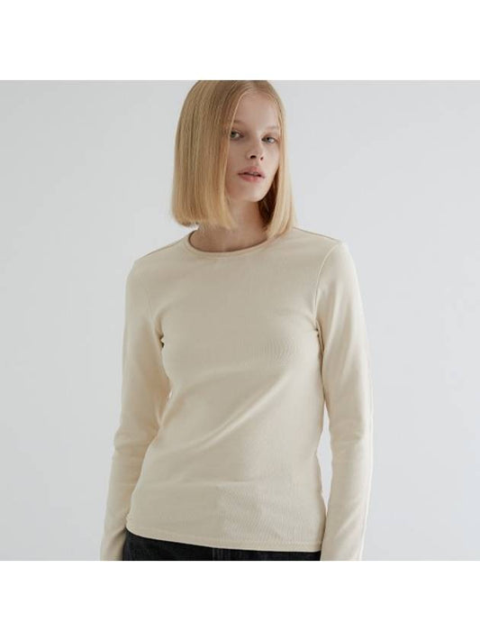 Pure Flice Round T-shirt Beige - LE SOLEIL MATINEE - BALAAN 1