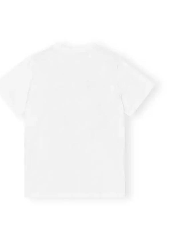 Relaxed Lemon T-Shirt Bright White - GANNI - BALAAN 7