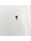 Small Heart Logo Boxy Fit Short Sleeve T-Shirt White - AMI - BALAAN 6