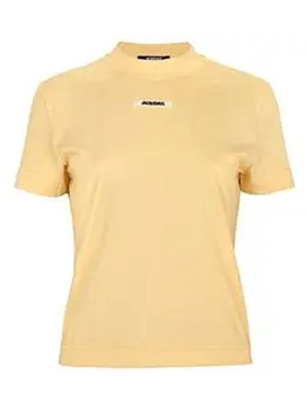 Le Gros Grain Short Sleeve T-Shirt Yellow - JACQUEMUS - BALAAN 6