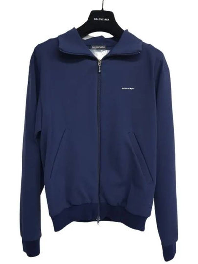 Logo Zip-Up Jacket Navy - BALENCIAGA - BALAAN 2