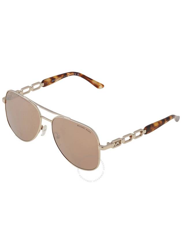 Michael Kors Chianti Gold Mirror Pilot Ladies Sunglasses MK1121 10147P 58 - MICHAEL KORS - BALAAN 3