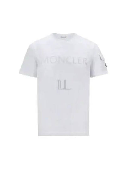 Logo Short Sleeve T-Shirt Optical White - MONCLER - BALAAN 2