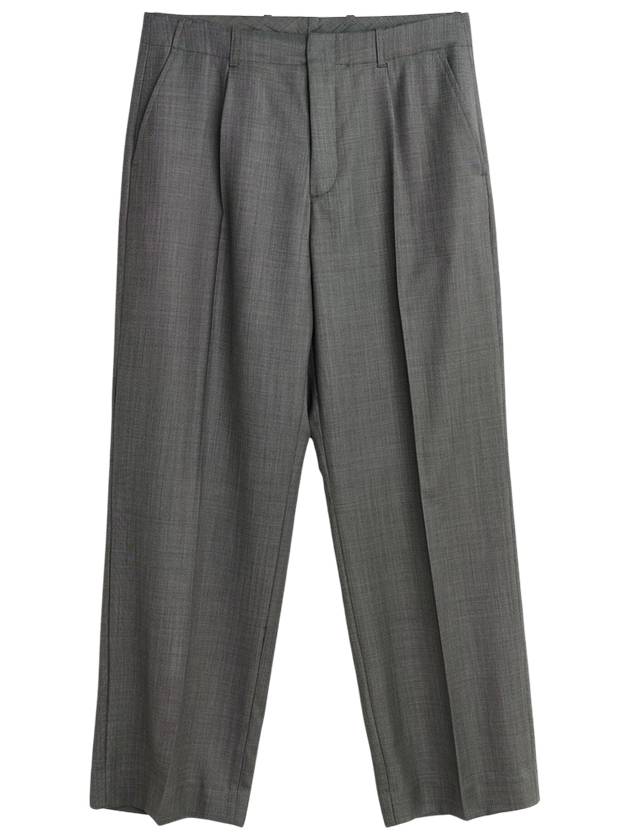 Pleated Detail Straight Pants Grey - OUR LEGACY - BALAAN 2