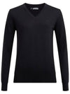 Women's Amaya V-Neck Sweater Black - J.LINDEBERG - BALAAN 1