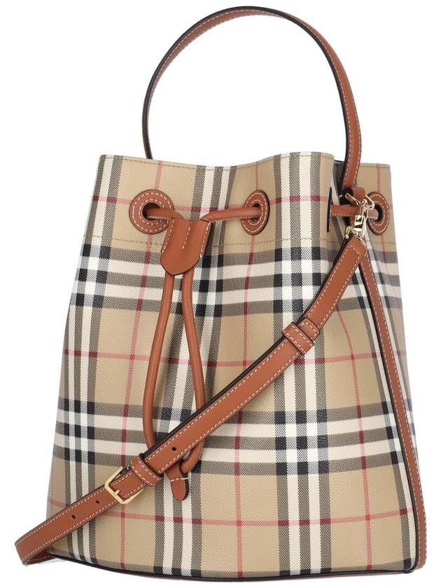 Vintage Check Bucket Bag Beige - BURBERRY - BALAAN 3