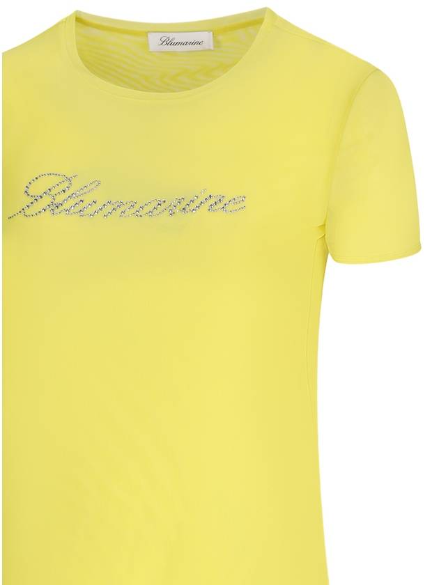 TULLE T-SHIRT WITH LOGO - BLUMARINE - BALAAN 3