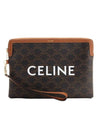 Strap Small Clutch Bag Brown - CELINE - BALAAN 1