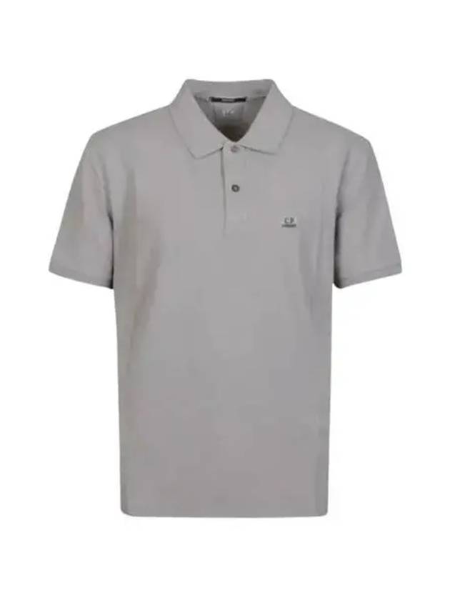 Stretch Piquet Regular Polo Shirt Grey - CP COMPANY - BALAAN 2